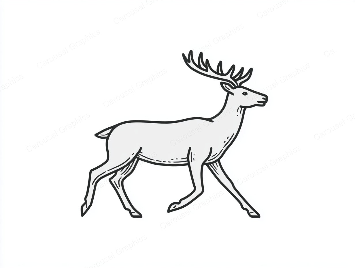 Reindeer Vector Graphic preview