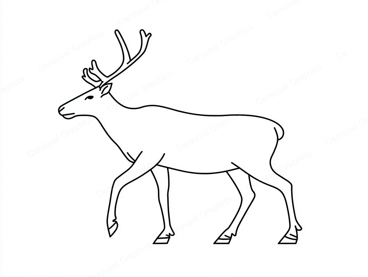 Reindeer Vector Graphic preview