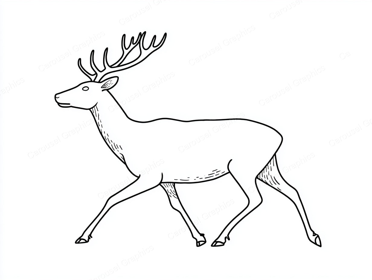 Reindeer Vector Graphic preview