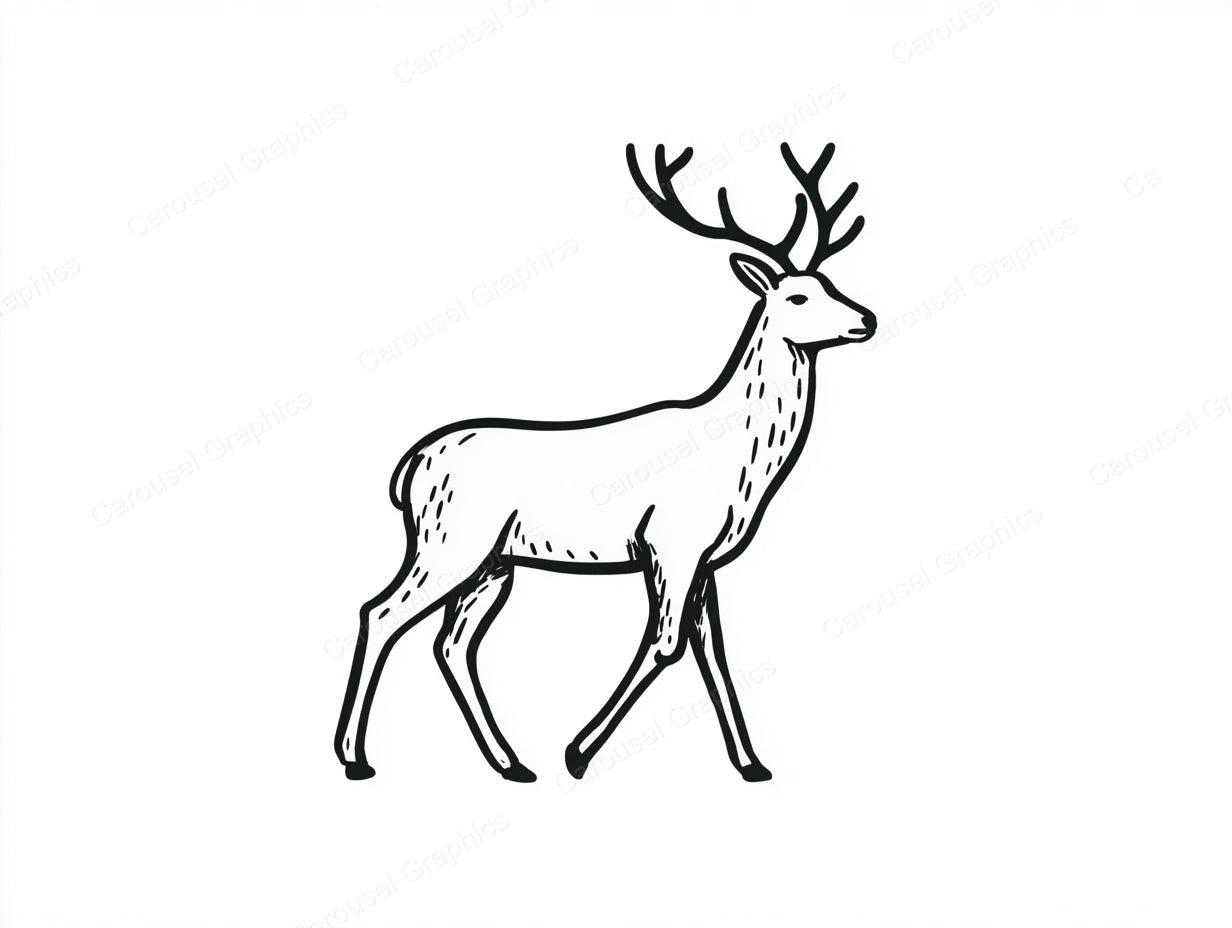 Reindeer Vector Graphic preview