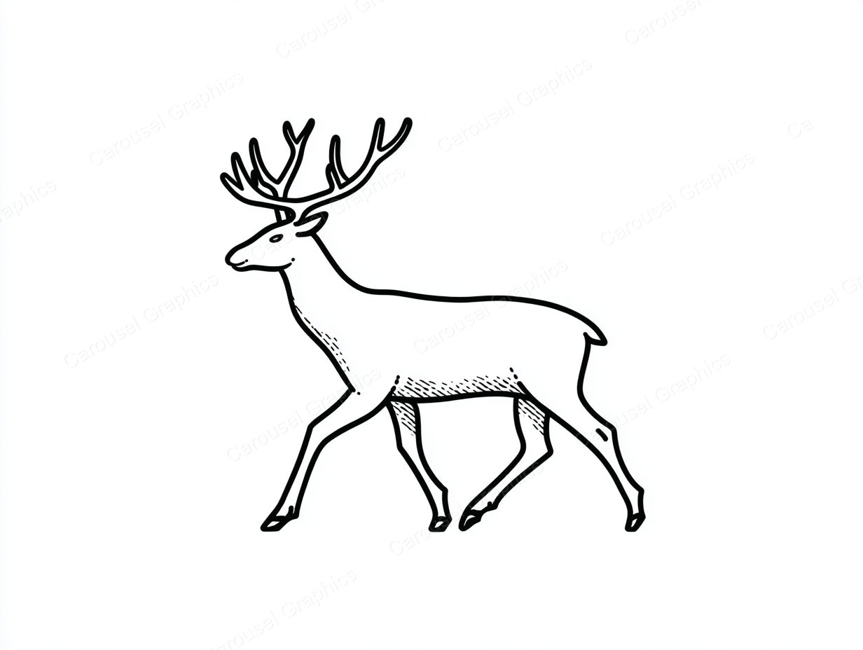 Reindeer Vector Graphic preview