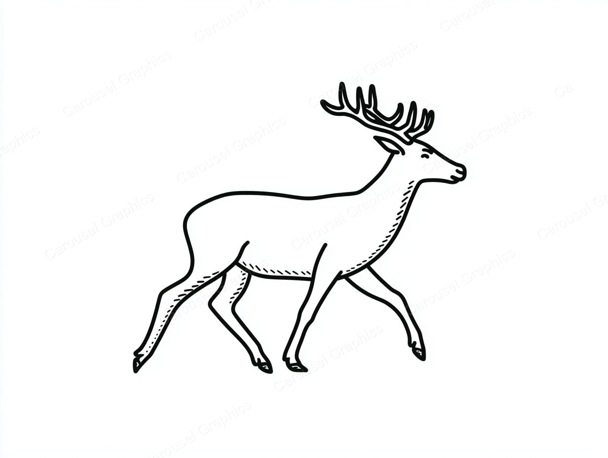 Reindeer Vector Graphic preview