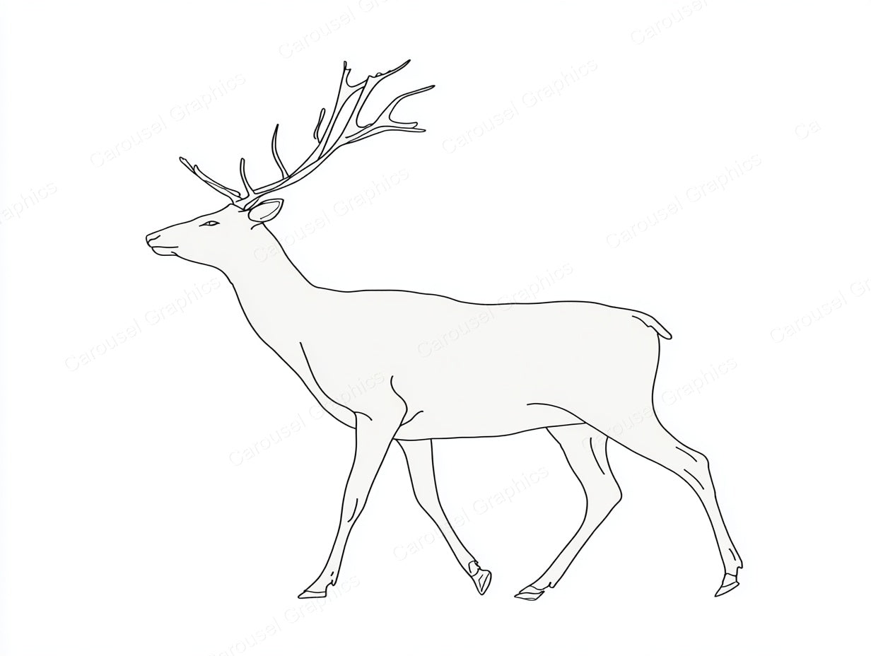 Reindeer Vector Graphic preview