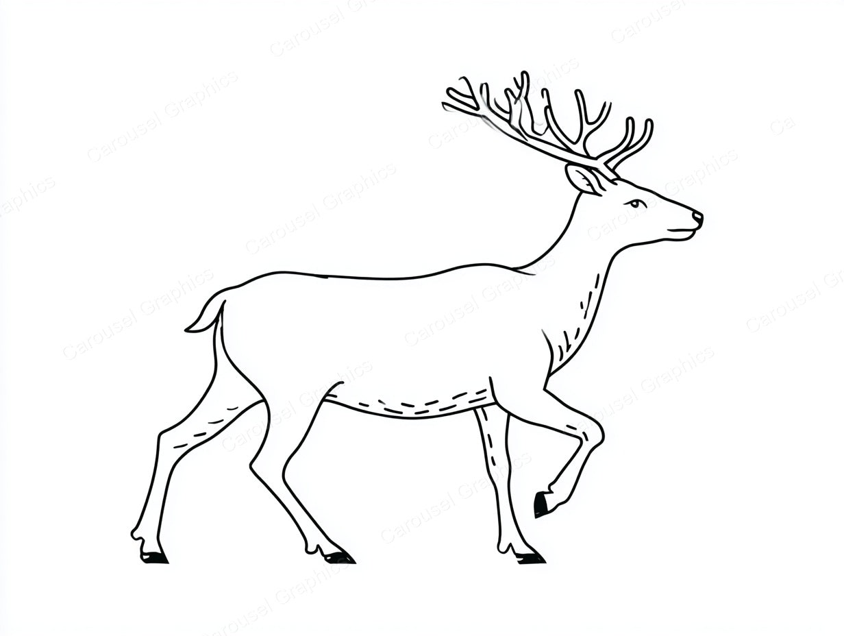 Reindeer Vector Graphic preview