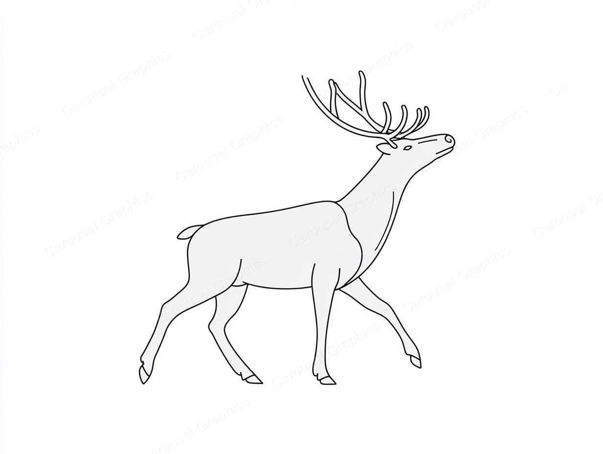 Reindeer Vector Graphic preview
