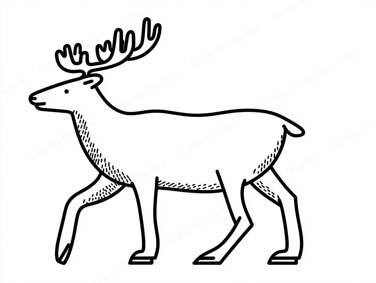 Reindeer Vector Graphic preview