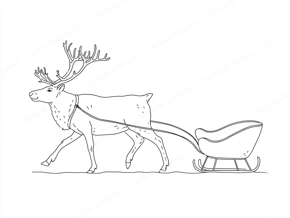 Reindeer Vector Graphic preview