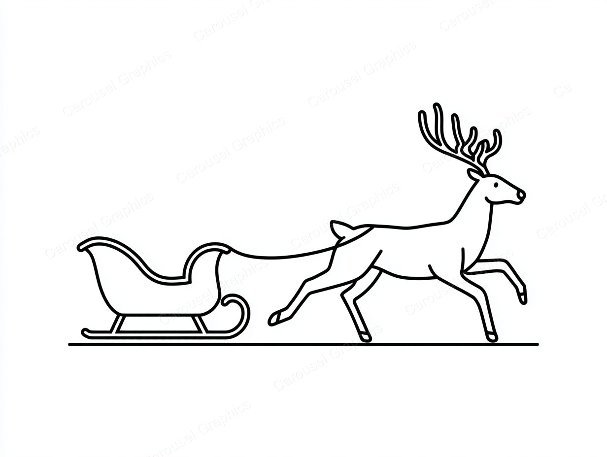 Reindeer Vector Graphic preview