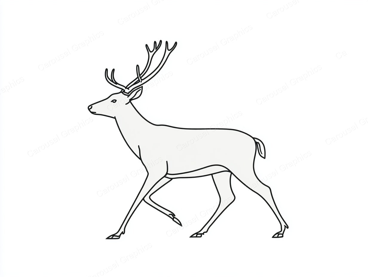 Reindeer Vector Graphic preview