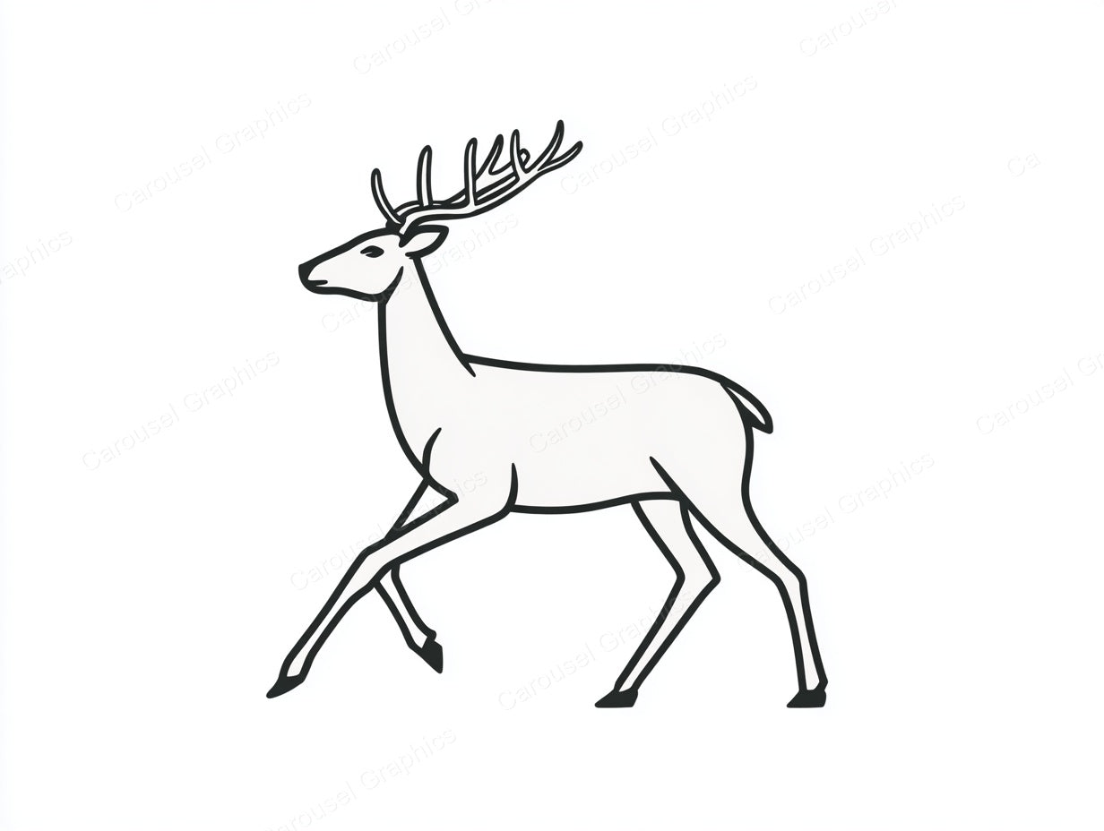 Reindeer Vector Graphic preview