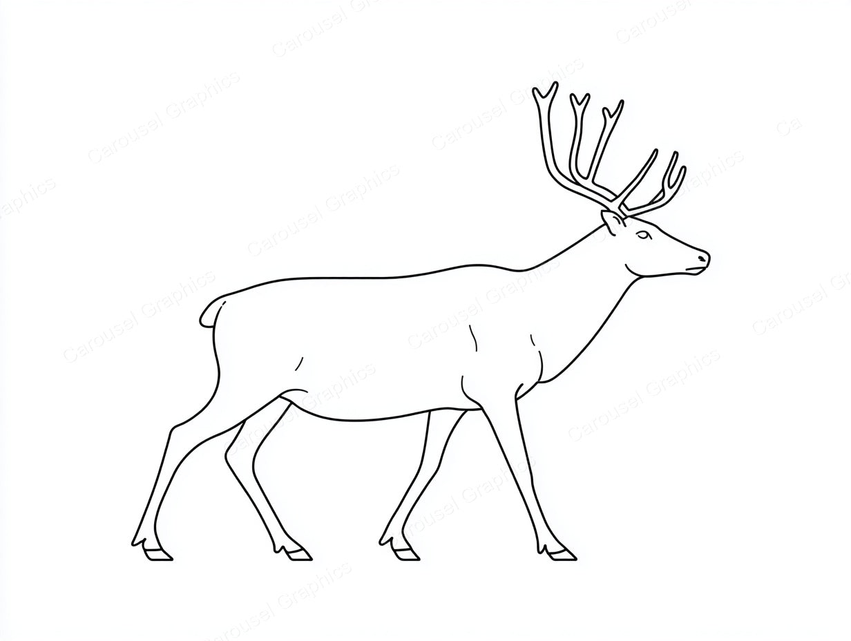 Reindeer Vector Graphic preview