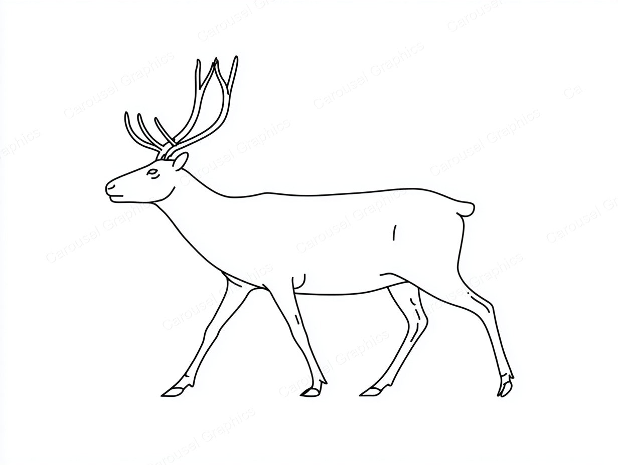 Reindeer Vector Graphic preview