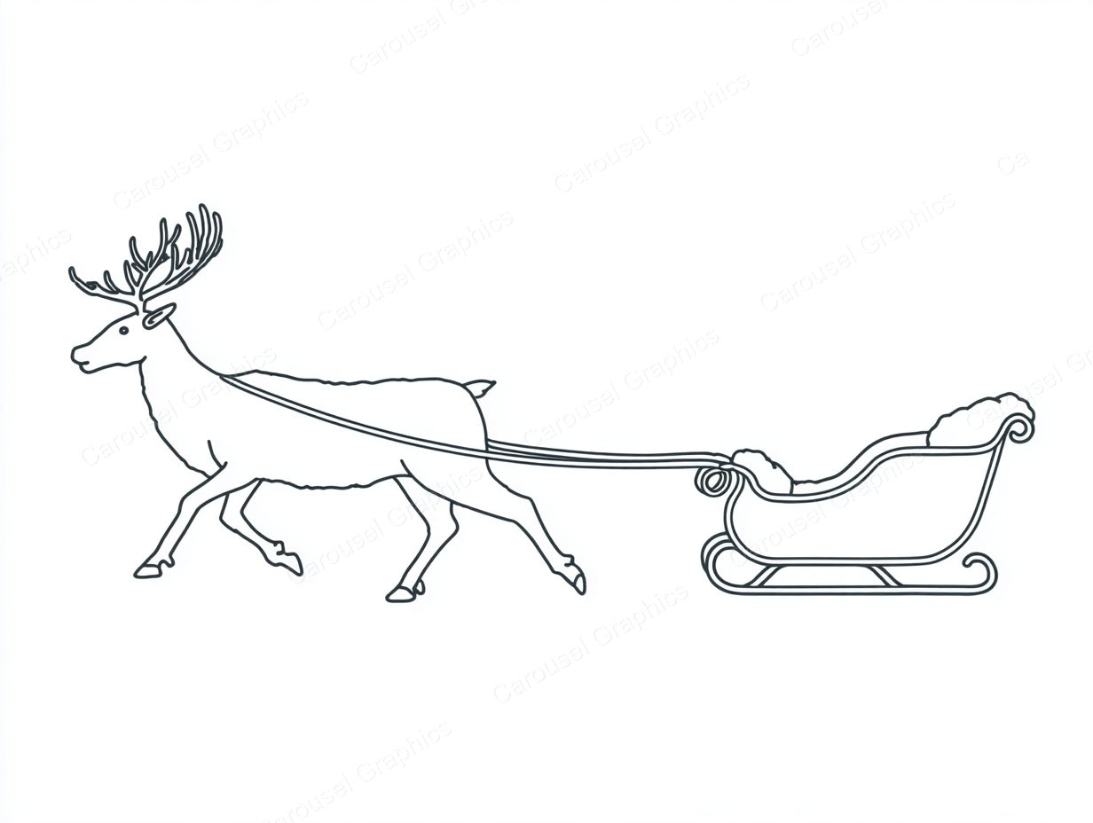 Reindeer Vector Graphic preview