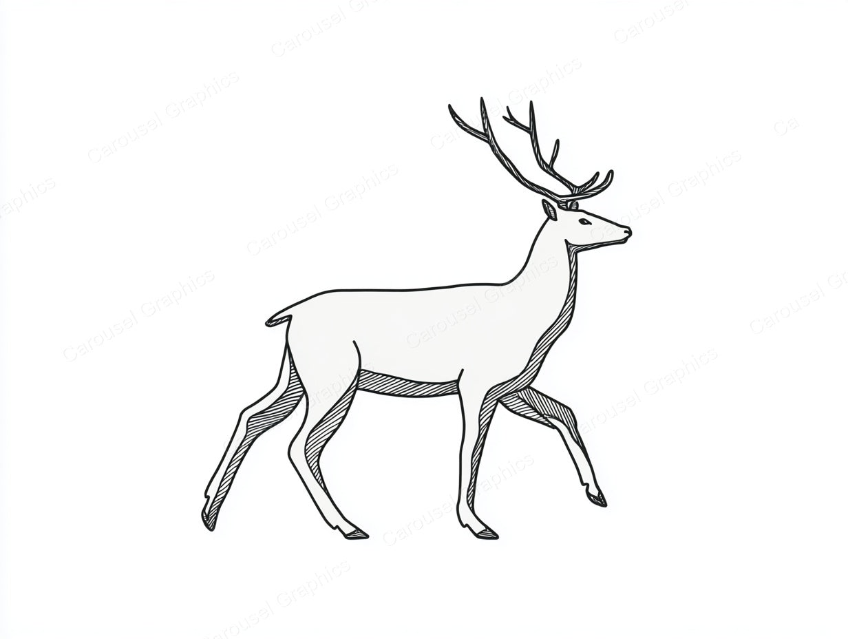 Reindeer Vector Graphic preview