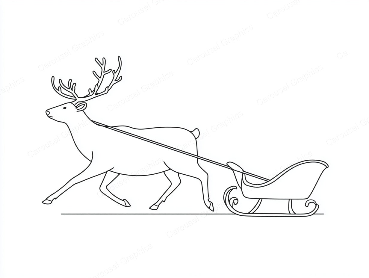 Reindeer Vector Graphic preview