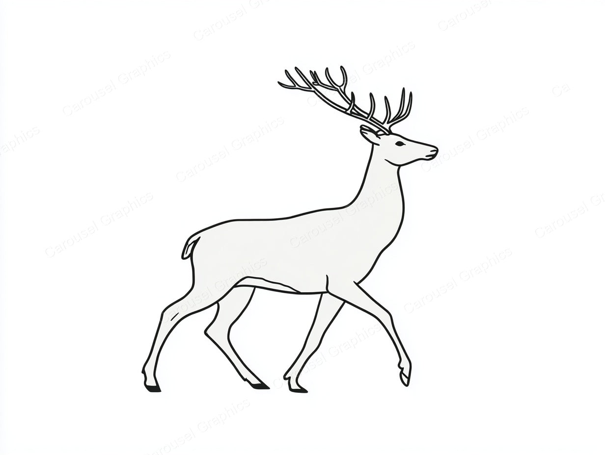 Reindeer Vector Graphic preview