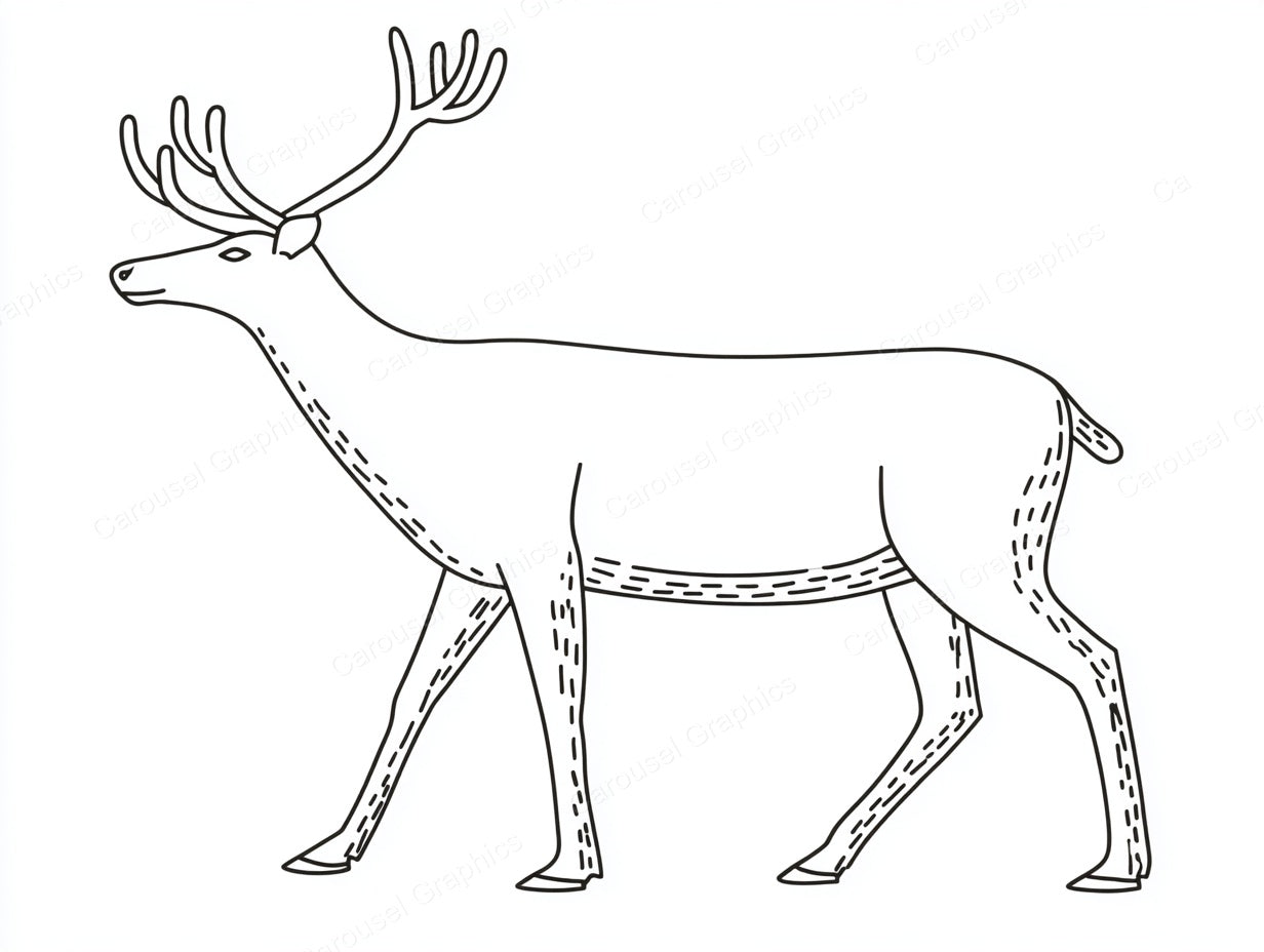 Reindeer Vector Graphic preview