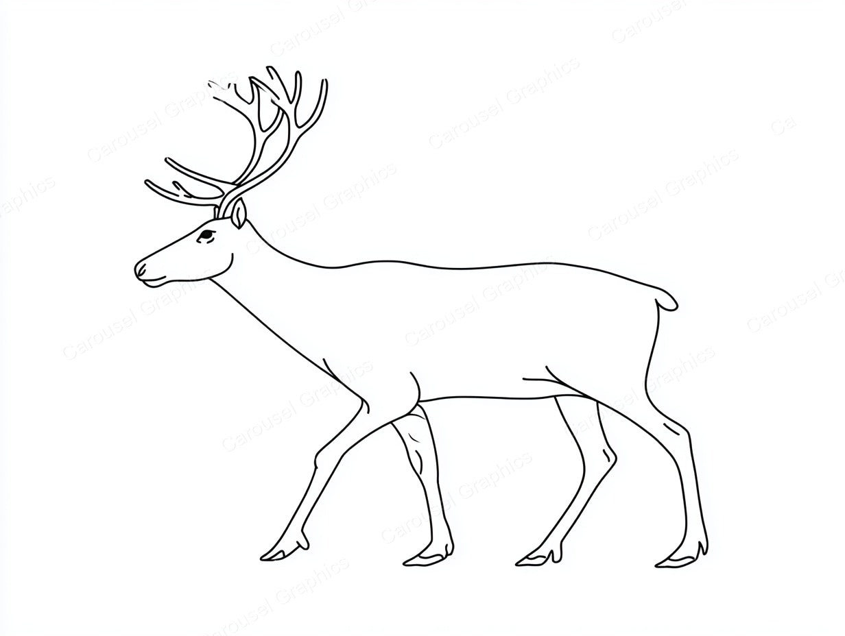 Reindeer Vector Graphic preview