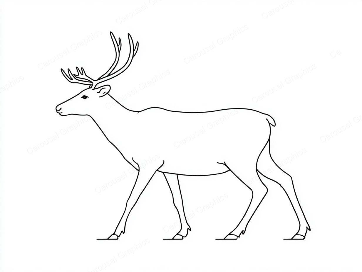 Reindeer Vector Graphic preview