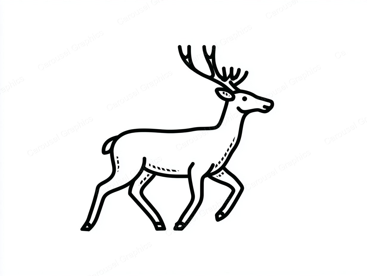 Reindeer Vector Graphic preview