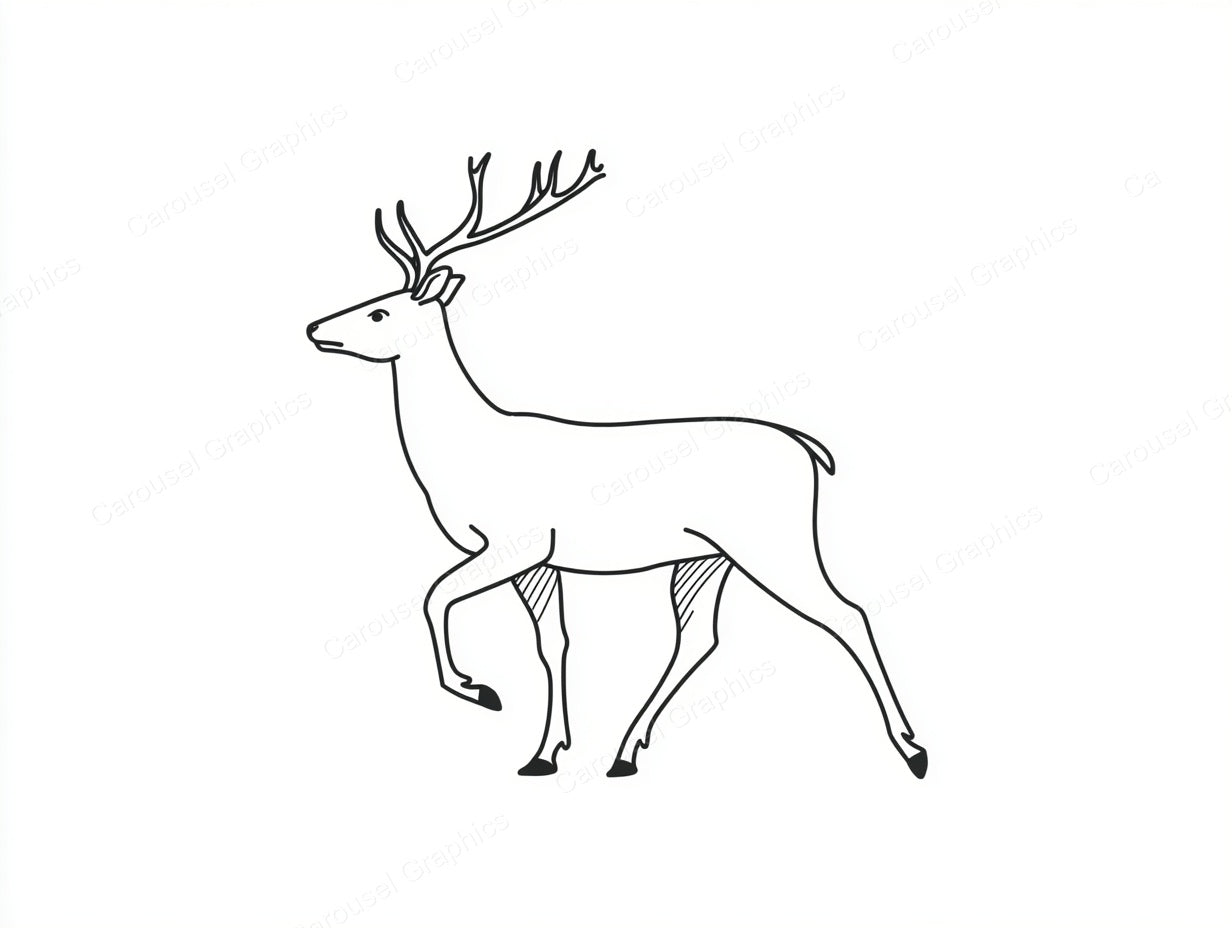 Reindeer Vector Graphic preview