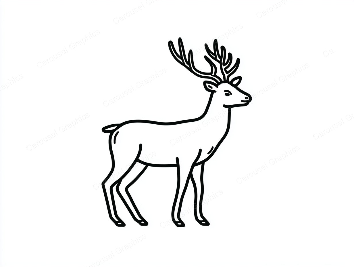 Reindeer Vector Graphic preview