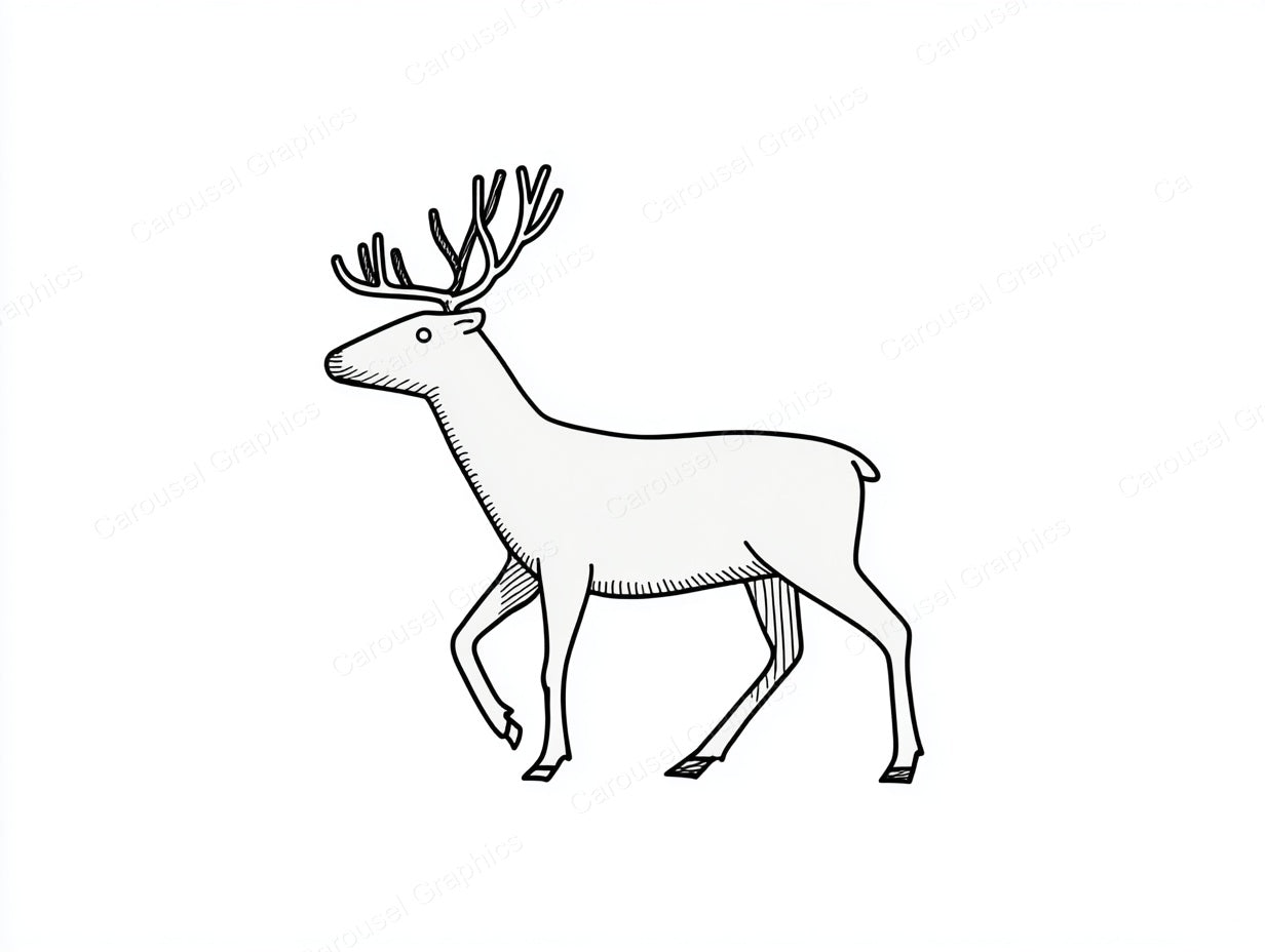 Reindeer Vector Graphic preview