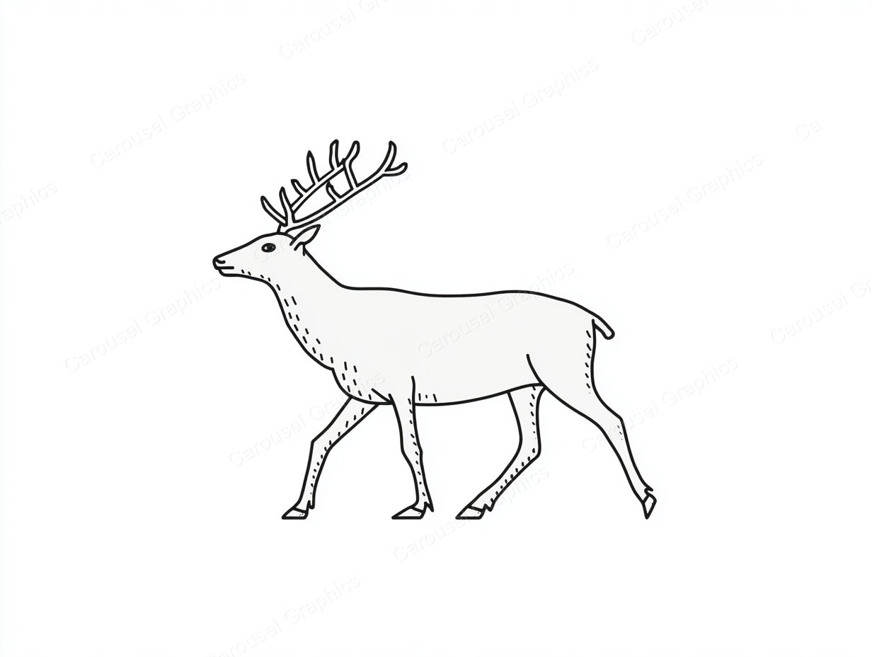 Reindeer Vector Graphic preview