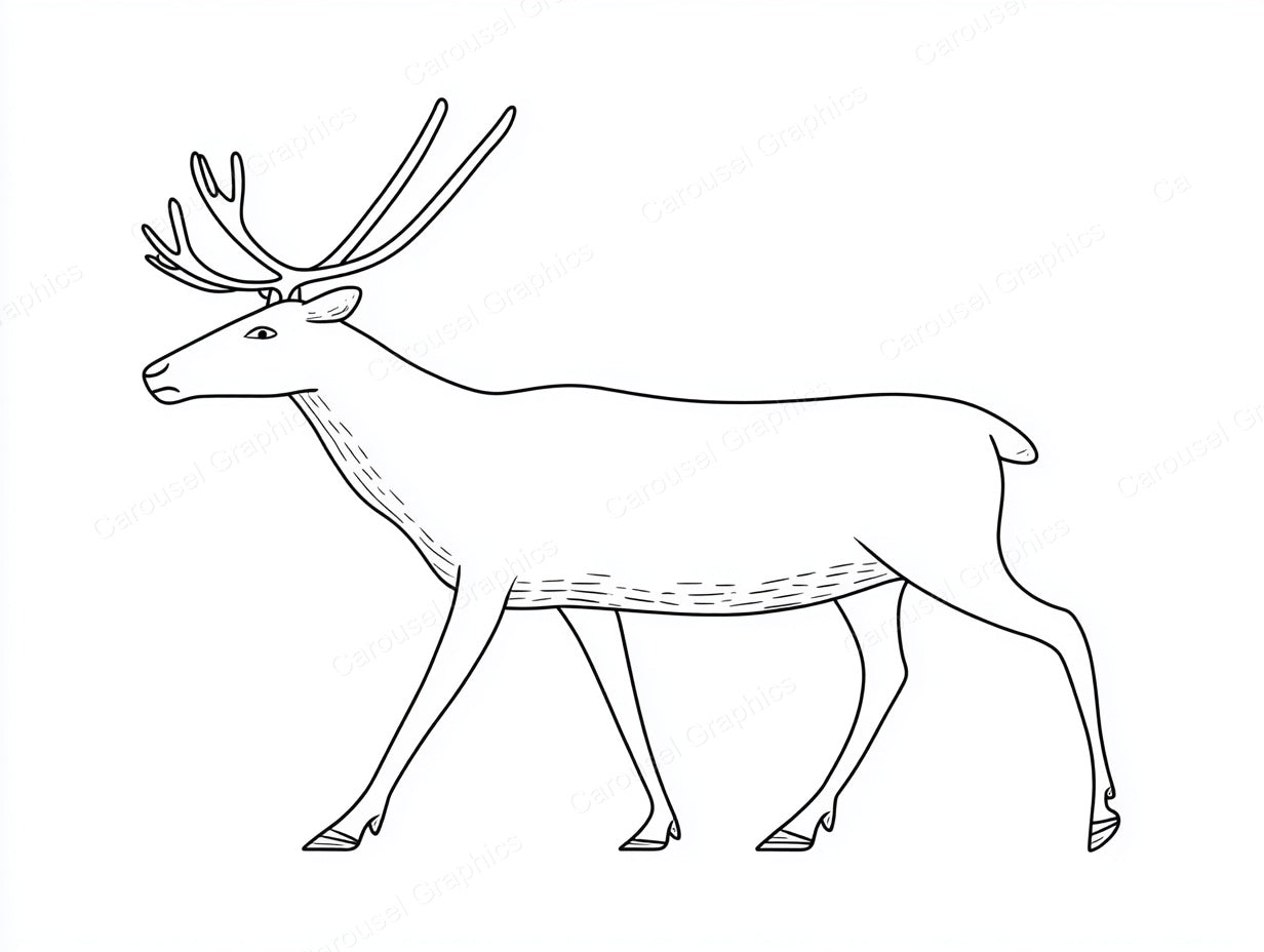 Reindeer Vector Graphic preview
