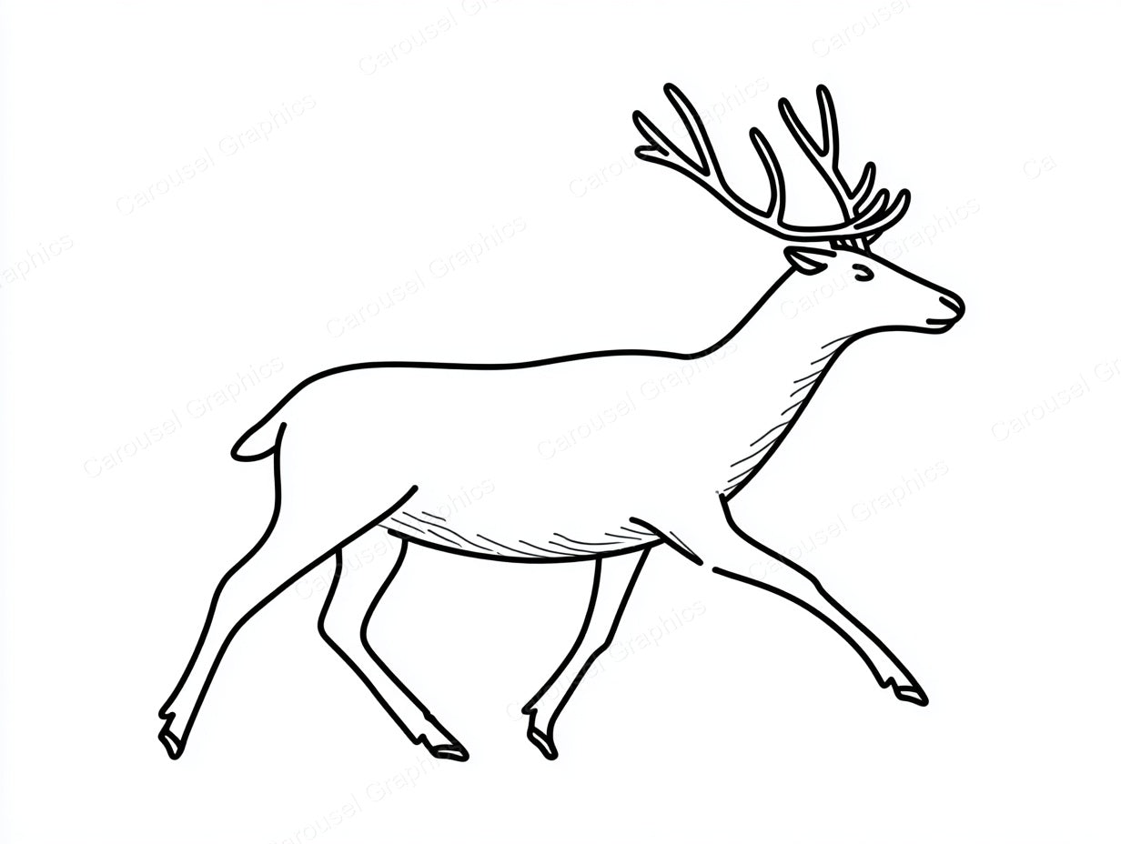 Reindeer Vector Graphic preview