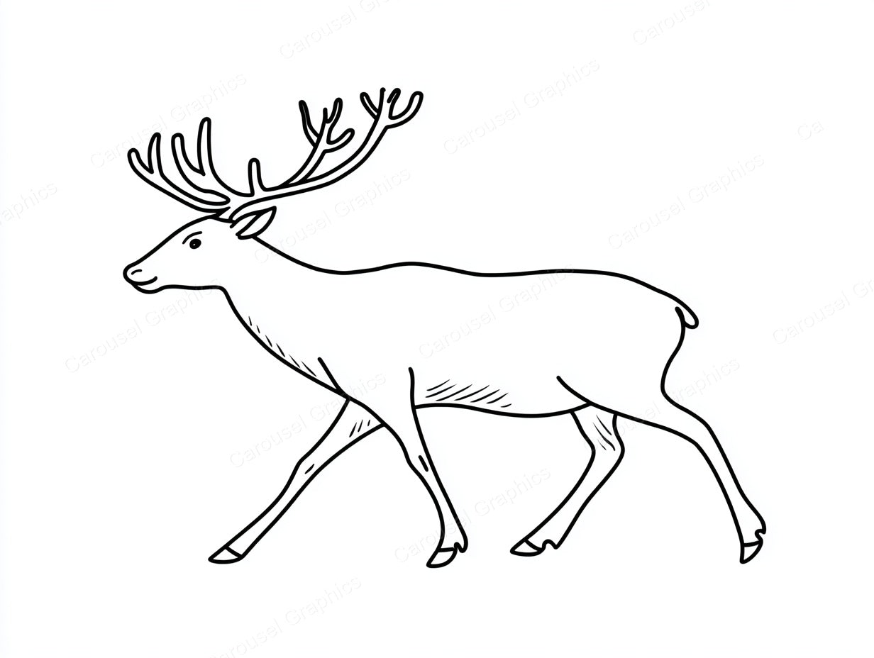 Reindeer Vector Graphic preview