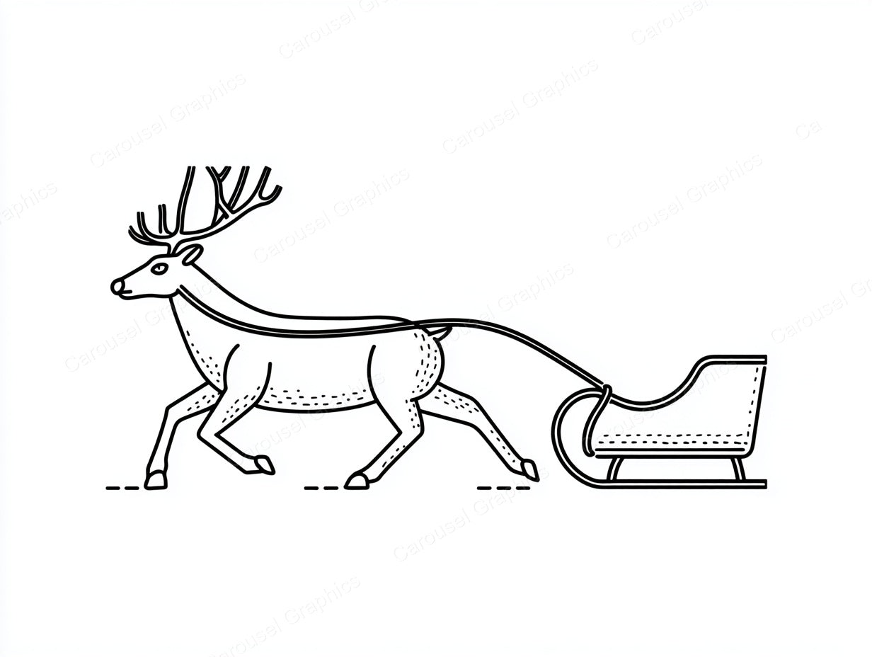 Reindeer Vector Graphic preview