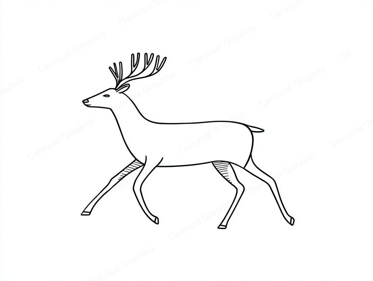Reindeer Vector Graphic preview