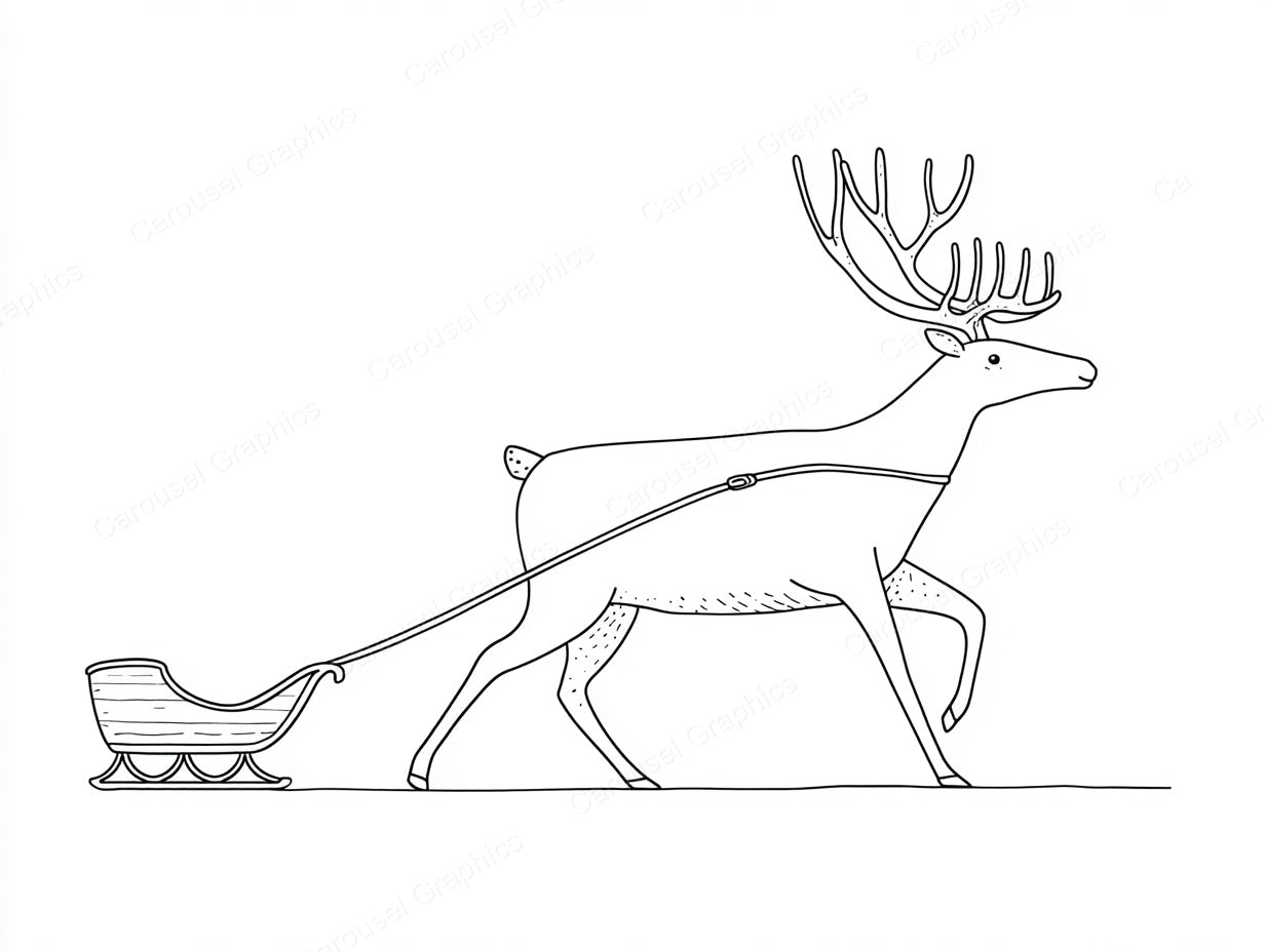 Reindeer Vector Graphic preview
