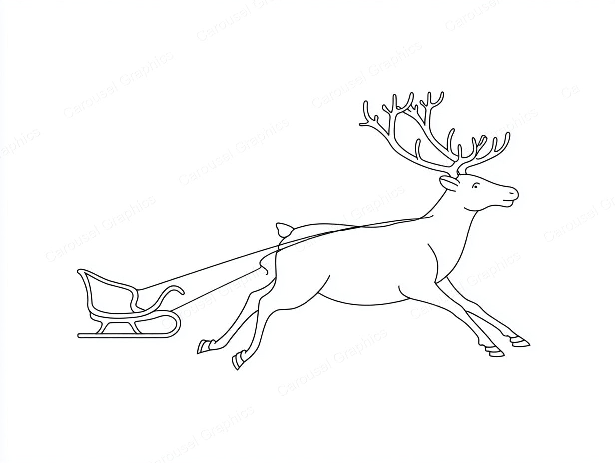 Reindeer Vector Graphic preview