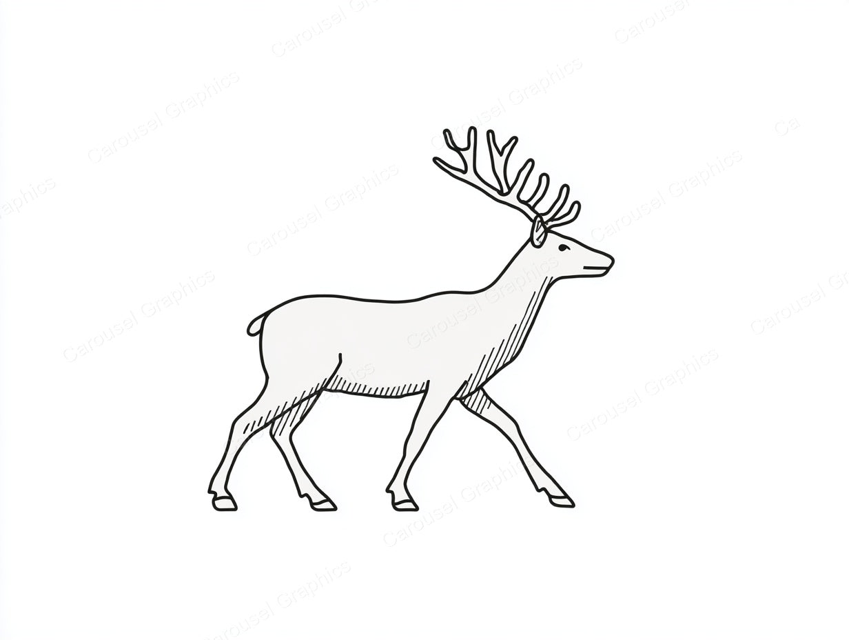 Reindeer Vector Graphic preview