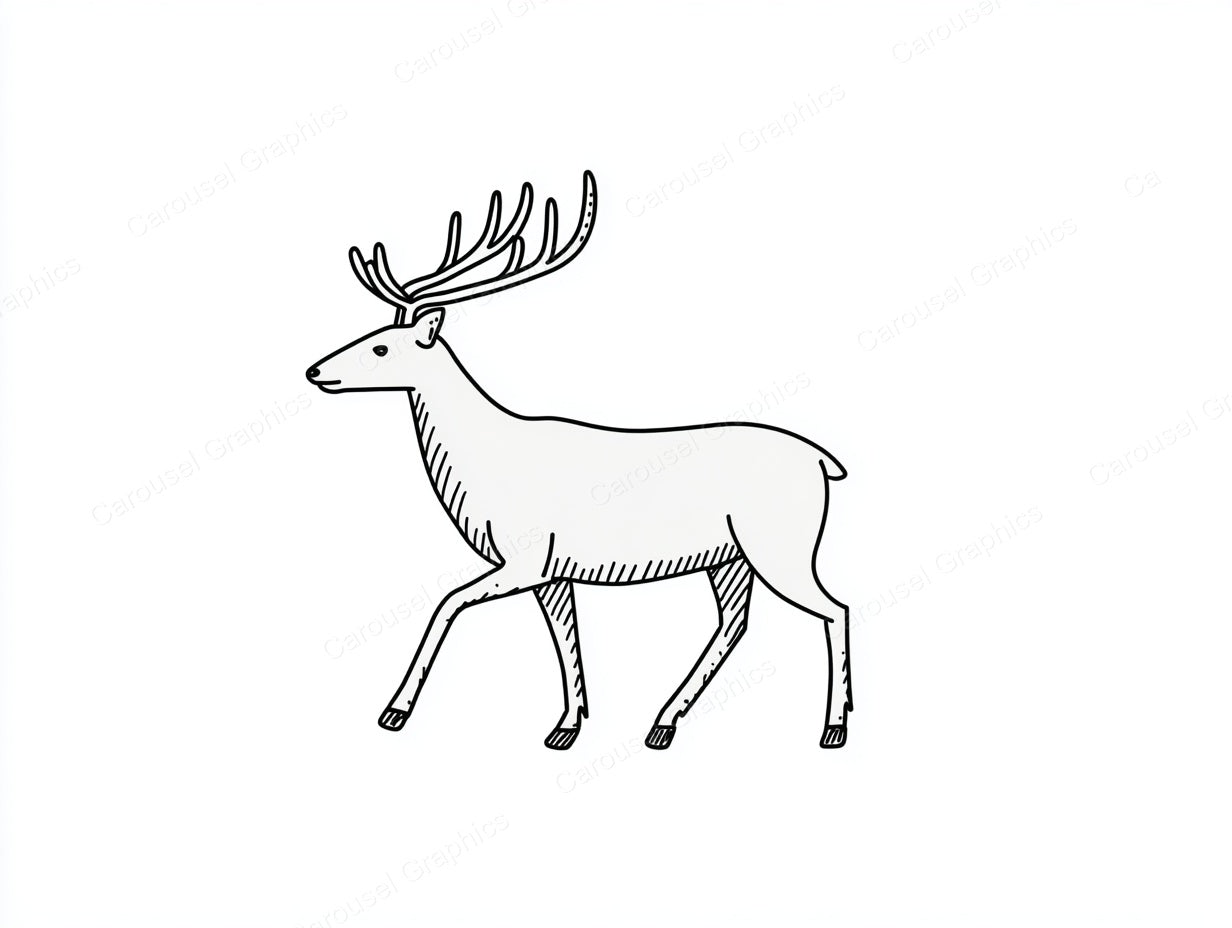 Reindeer Vector Graphic preview