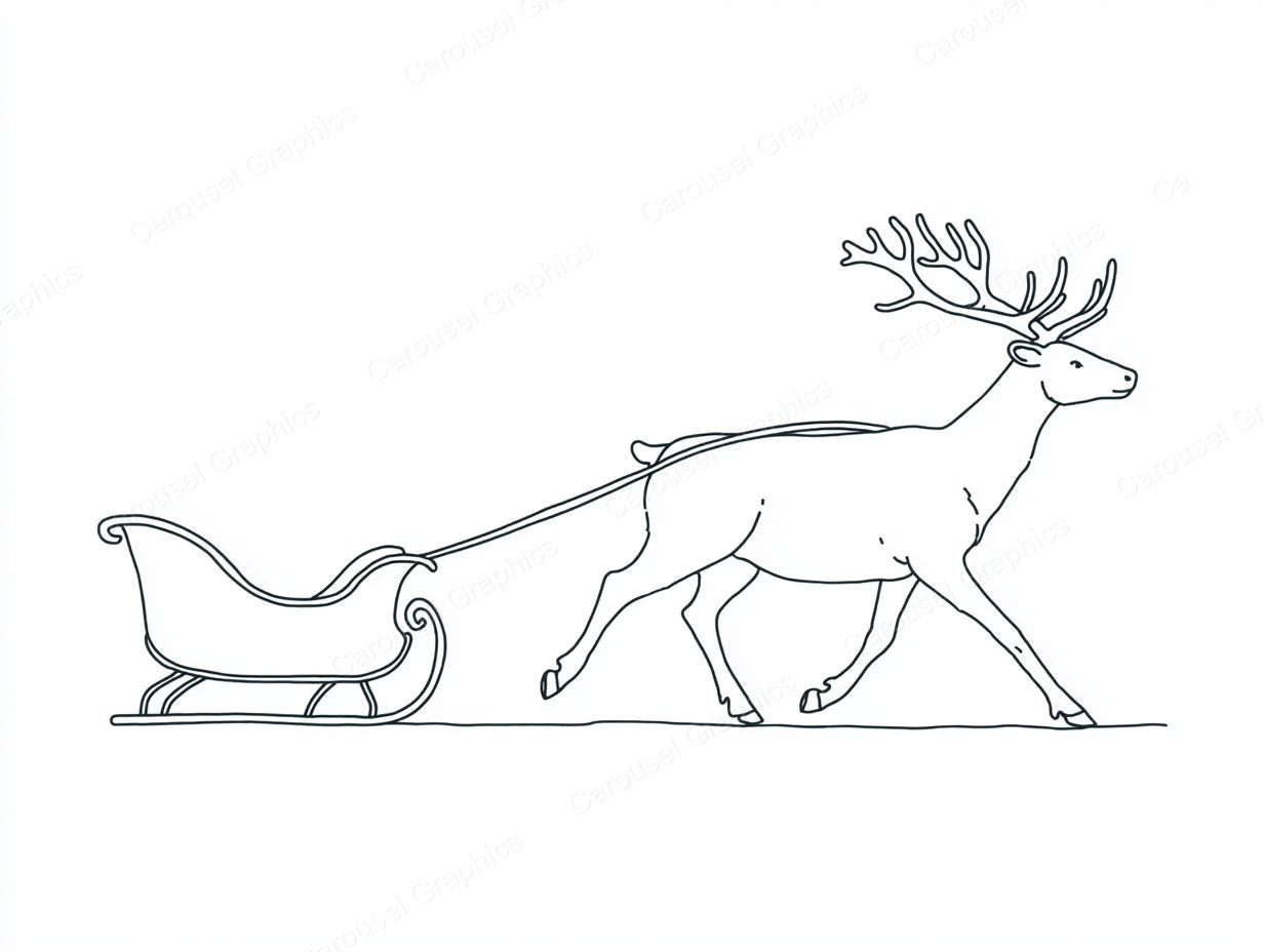 Reindeer Vector Graphic preview