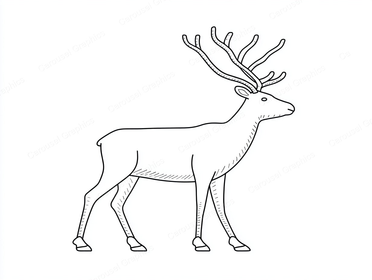 Reindeer Vector Graphic preview