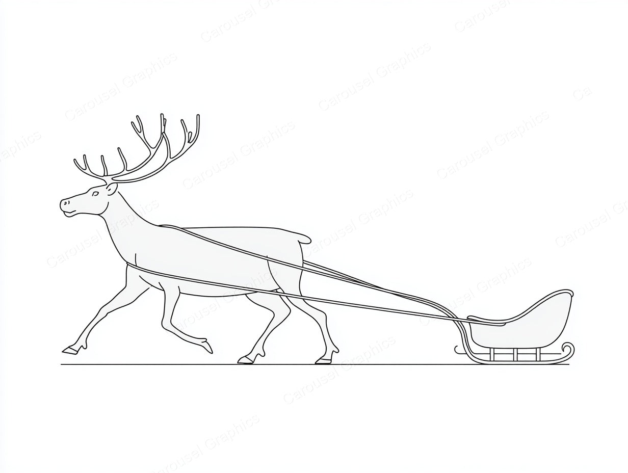 Reindeer Vector Graphic preview