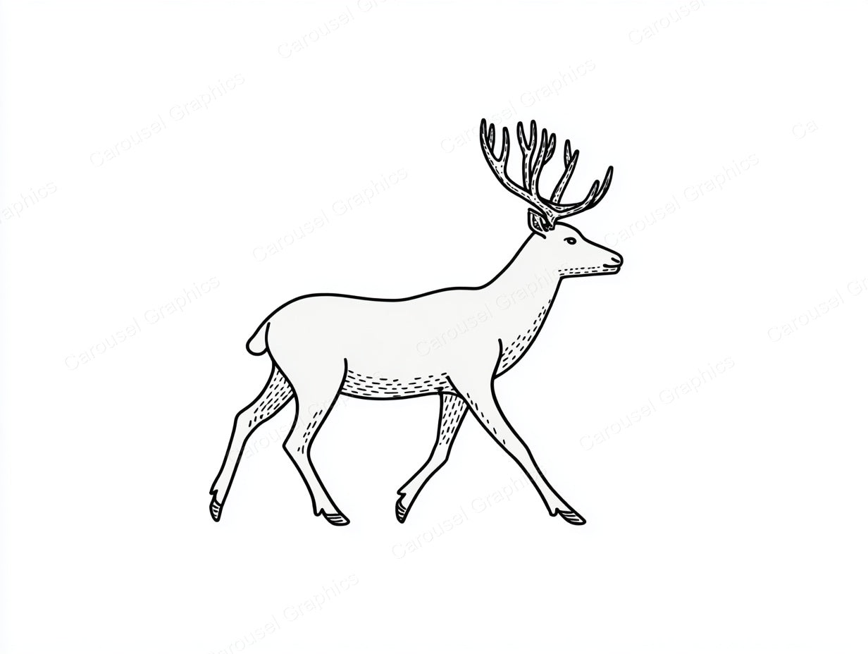 Reindeer Vector Graphic preview