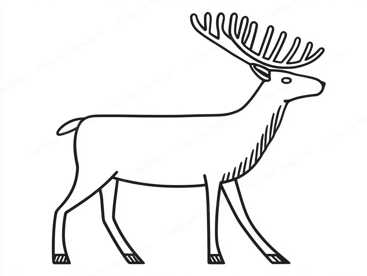 Reindeer Vector Graphic preview