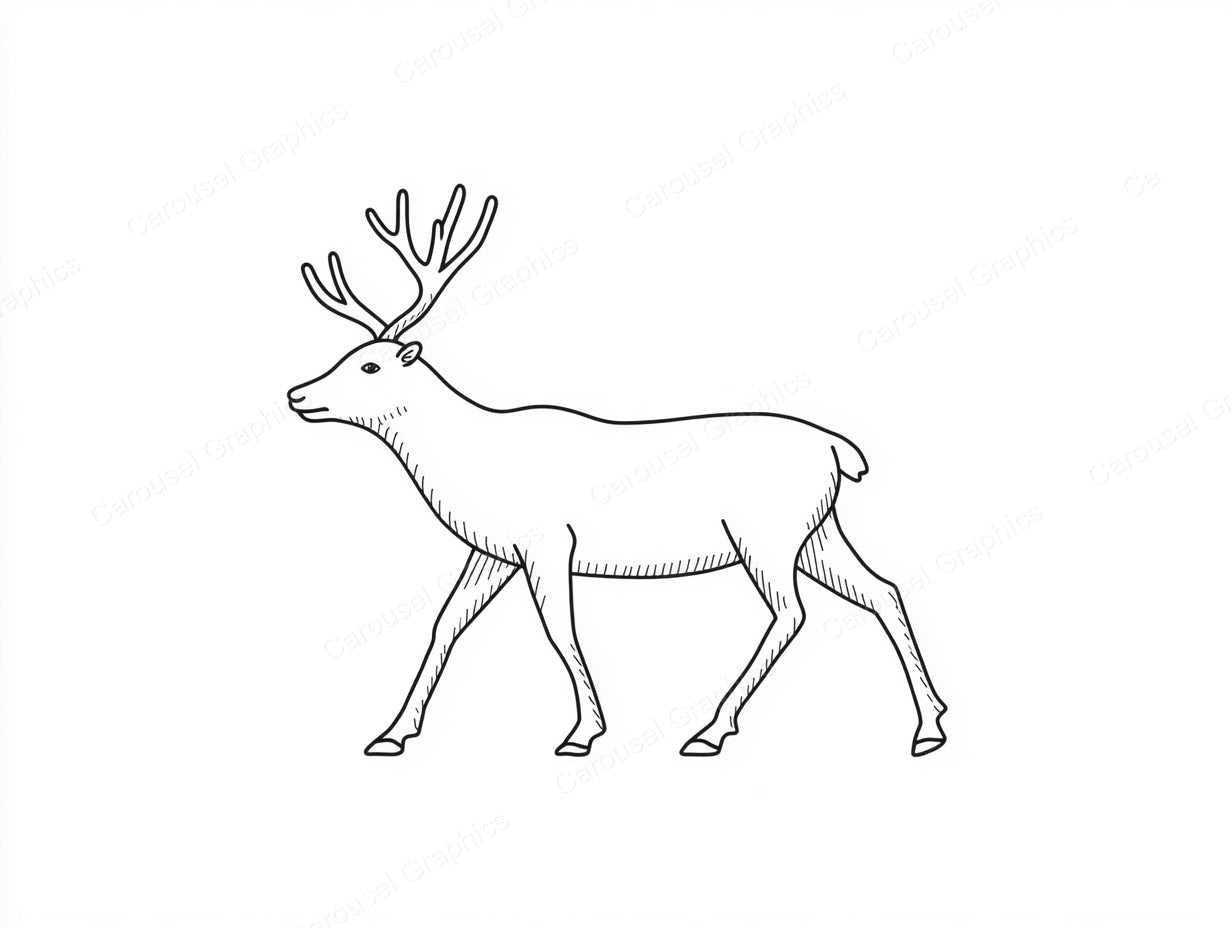 Reindeer Vector Graphic preview