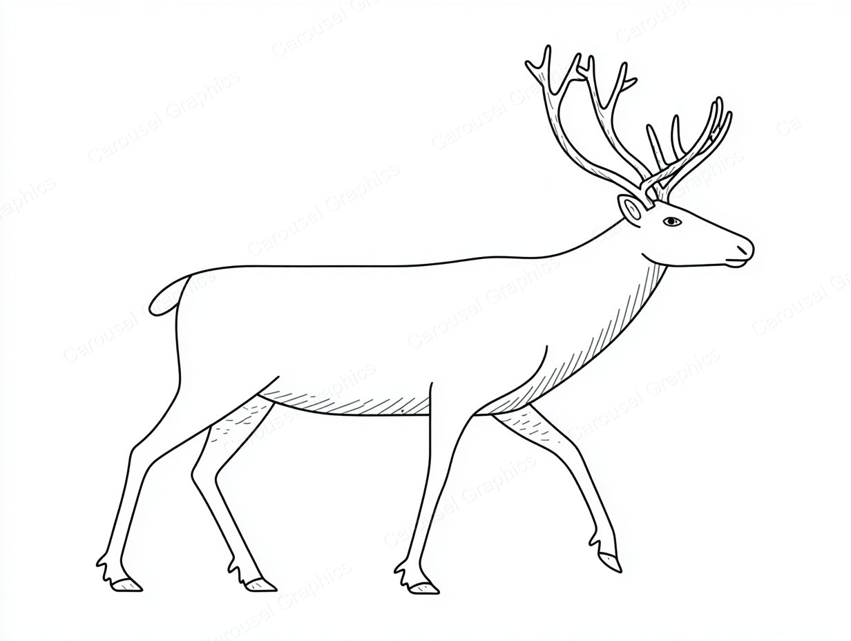 Reindeer Vector Graphic preview