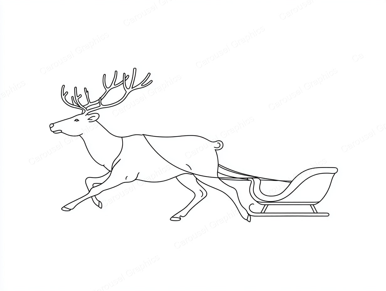 Reindeer Vector Graphic preview