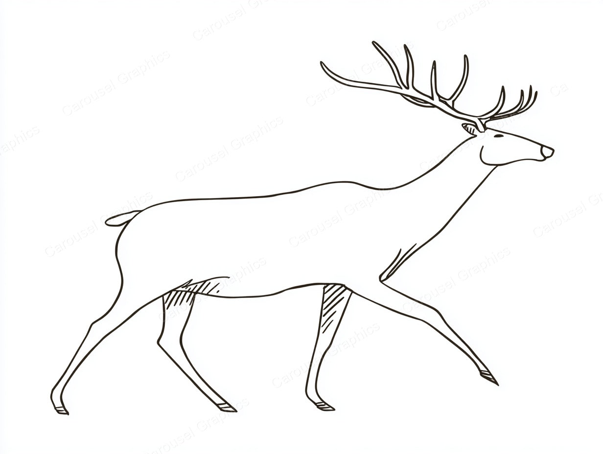 Reindeer Vector Graphic preview