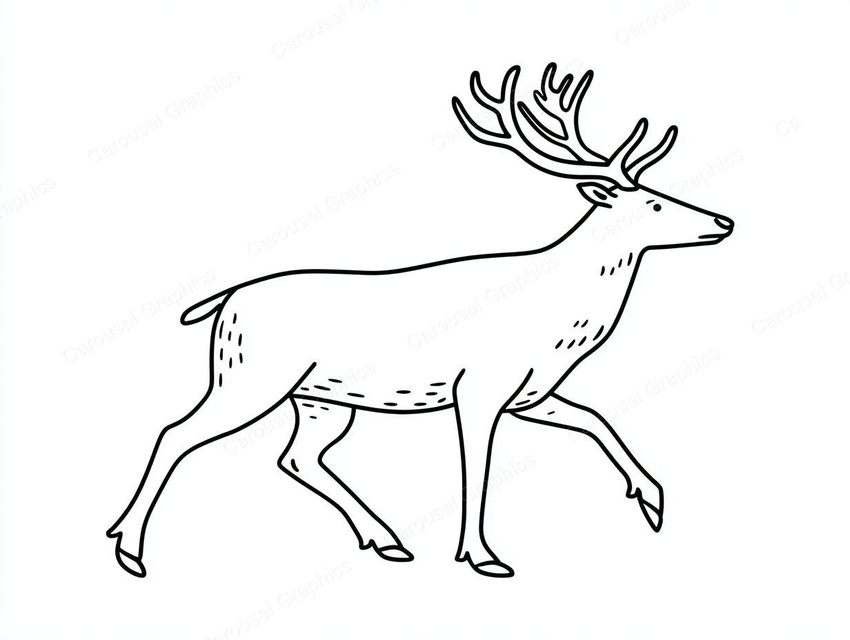 Reindeer Vector Graphic preview