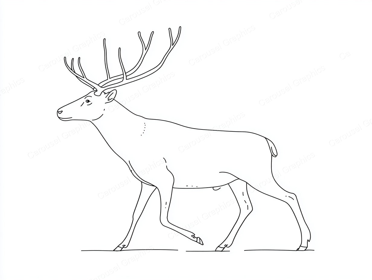 Reindeer Vector Graphic preview