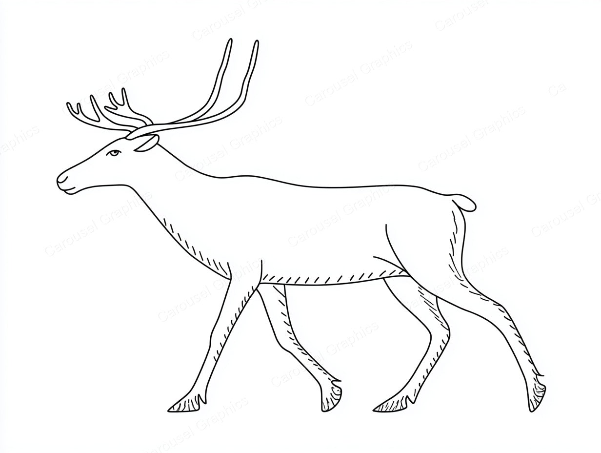 Reindeer Vector Graphic preview