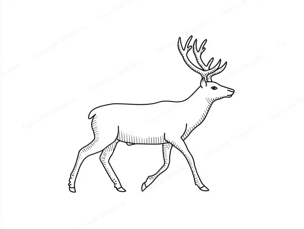 Reindeer Vector Graphic preview